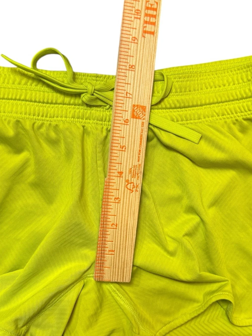 Y2K Nike Chartreuse Green + Coral Chevron Print Athletic Shorts Size Small